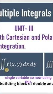 Evaluation of #Double and Triple integrals easily