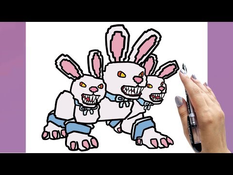 How to draw Hydra Bunny from Steal a Brainrot (Roblox) - Step by Step