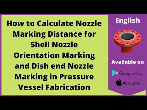 How to calculate Nozzle Marking Distance for Shell & Dish End Nozzle Orientation |English|Let'sFab