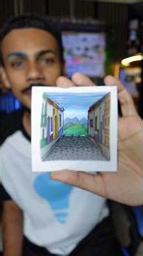 I made a 3D optical illusion pyramid 😱 #art #allenocrafts #drawing