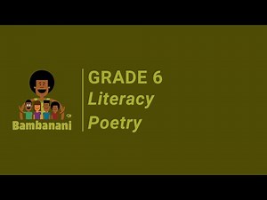 Grade 6 - Literacy - Poetry - Sesotho