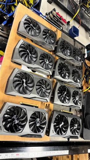 Cleaning my old mining rig testing hashcat #hashcat #mining #kali