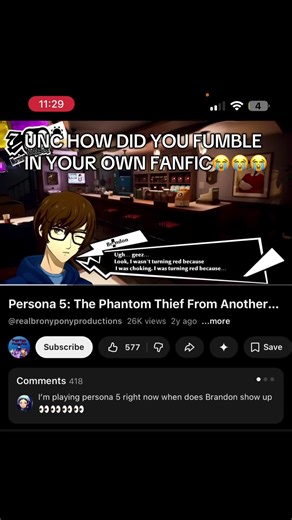 #persona #persona5 #p5r #akechi #satire persona brandon unc fumbling the huzz