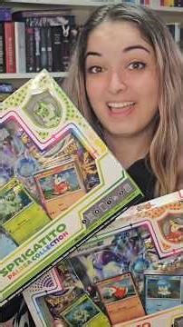 Opening a Sprigatito Paldea Collection box with some Sword and Shield packs! 💕✨️