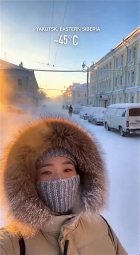 Survival in Yakutsk Where Even Trams Get Frozen Over #coldestcity #siberia #extreme