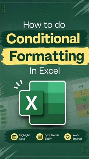 How to Use Conditional Formatting in Excel | Excel Tips & Tricks 🔥 #Excel