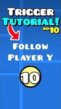 How To Use The FOLLOW Y TRIGGER! [Trigger Tutorial 10] #geometrydash #gd #gaming #shorts