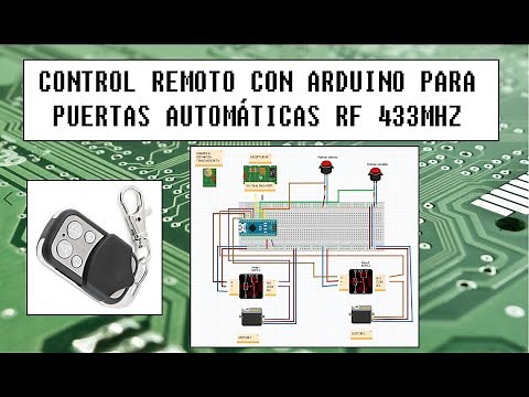 PUERTAS AUTOMÁTICAS con CONTROL REMOTO y ARDUINO. RF 433MHZ. MUY ÚTIL Y DIVERTIDO!!! 📡💻👨‍🎓