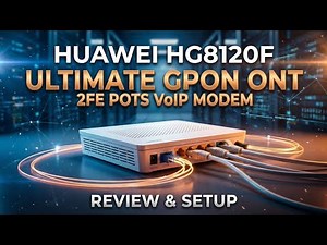 Huawei EchoLife HG8120F | How To Set up Huawei GPON ONT | Huawei XPON ONU