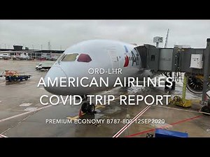 TRIP REVIEW: American Airlines Premium Economy 787 | AA86 Chicago to London | September 2020
