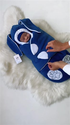 Кокон флісовий на запах для немовлят Тедді і Зайчик