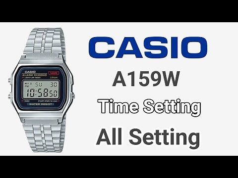 How to Set Time Casio A159W Watch | Casio A159W Time Setting | Casio A159W