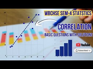Correlation coeffiecient Important and basic questions those can come in exam #wbchse #statistics