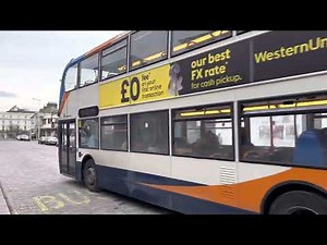 STAGECOACH BUS ROUTE 1A ARRIVING INTO EASTBOURNE TOWN CENTRE