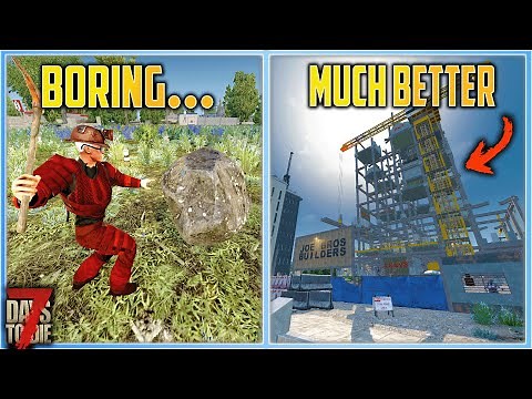 Alpha 21 How To Get Materials The FUN Way - 7 Days To Die Survival Guide #6