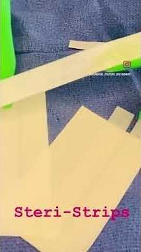 Steri-Strips are an adhesive, low profile, skin closure bandage. #operatingroom