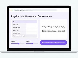 Interactive Physics: The Law of Conservation of Momentum (Discovery Lab)