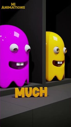👉 Cute Little Monsters 😱💜💚 | Thank You so much | Satisfying 3D Animation | MI Animations #Shorts