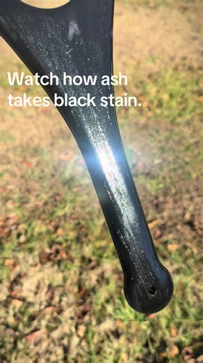 Ash is a ring-porous hardwood. That’s why a true black stain can go deep and still leave the grain alive. First coat absorbs. Second coat builds depth. Handwork over shortcuts. Always. #woodworking #ashwood #handmade #craftsmanship #customwood