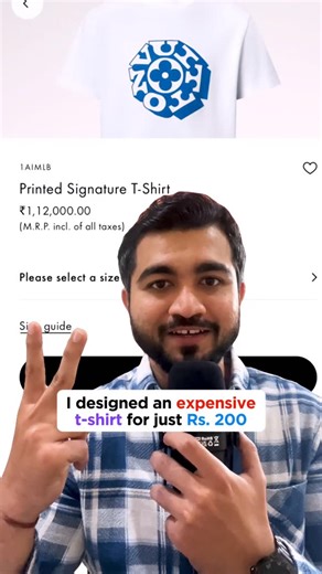 Rushikesh Sakpal on Instagram: "I made a 1 lakh rupees branded T-shirt at home for just ₹200 👕🔥 5 Steps to Make a Branded T-Shirt at Home 1️⃣ Design similar Make similar design using Photoshop or Canva. 2️⃣ Print on dark transfer sheet Print the final artwork on dark sheet paper. 3️⃣ Cut it clean Cut out the design neatly using scissors. 4️⃣ Iron & transfer Iron the T-shirt, place the design, cover with butter paper, and iron for 15–20 seconds. 5️⃣ Cool & reveal Let it cool, peel the butter pa
