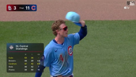 Jon Berti closes out win