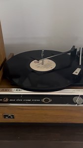 1970 HMV TR-10 a compact turntable with built in amplifier. This little cute unit was teens favourite music player in their bed room in the 70’s. | Analog Inc.
