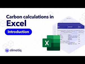 Carbon footprint calculations in Climatiq Excel add-in V1