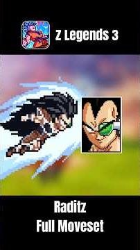 Z Legends 3 - Raditz Full Moveset #zlegends3