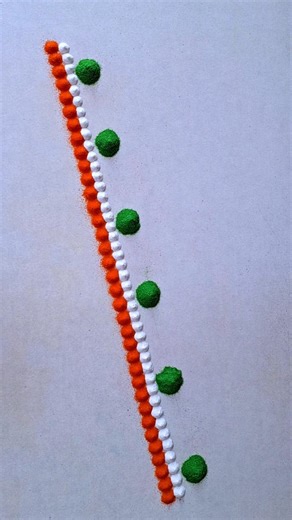 Easy Border Rangoli #trending #shorts #ytshorts #shortsvideo #viralshorts #art #borderrangoli #viral