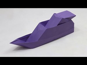 How to Make an Origami Ship Step by Step - Paper Boat Making - Paper Ship Tutorial