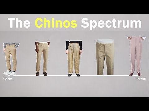 How to Choose Your Chinos | Details That Influence Formality