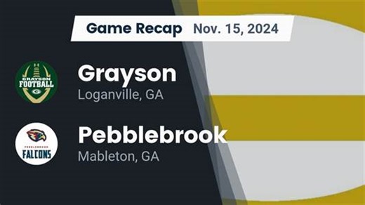 Football Recap: Grayson's Win on Friday Extends Winning Streak to 11