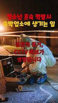 청소년보호법 위반, 미성년자 혼숙 적발시 숙박업소에 생기는 일