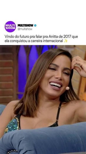 É uma preciosidade ver a @anitta em 2017 com tantos planos e saber que deu certo