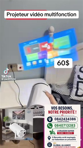 Projeteur vidéo multifonction 60$ – comment projeter Netflix et YouTube