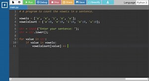 SOLVED:Write a program that will count occurrence of each vowels in a string. Sample Input: Enter a string: Hi, hello, how are you? Sample output: a: 1 e: 2 i:1 o: 3 u: 1. Fast!!