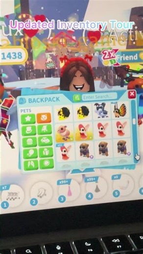 Updated inventory tour💞 #adoptme