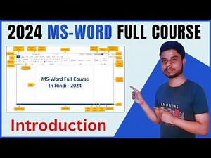MS Word Introduction & Interface | MS Word full course in Hindi | MS Word Complete Video In Hindi