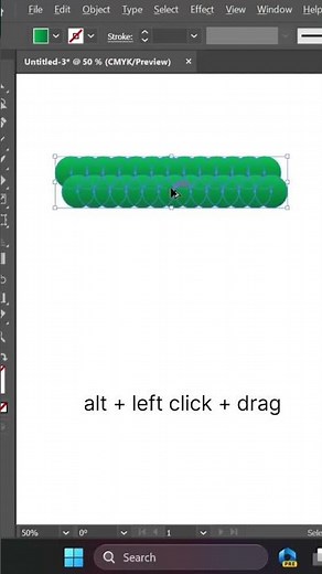 Master Realistic Grass Effects in Adobe Illustrator!🌿| Illustrator Tutorial #shorts #illustrator