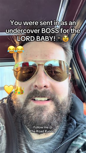 You were undercover the whole time BABY!😂💛👑#god #chosen #fyp | road runner