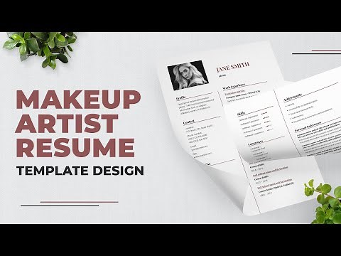 Makeup Artist Resume Template Design