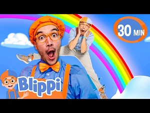 Colors of the Rainbow!🌈 | Blippi Songs 🎶| Educational Songs For Kids - Videos For Kids