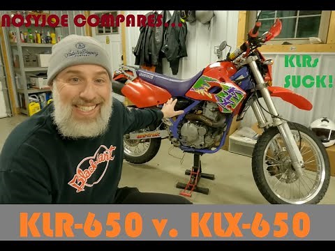 Which is better, the Kawasaki KLR 650 or KLX 650?