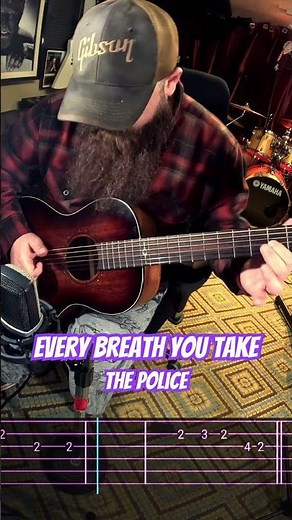 Every breath you take by “The Police” with guitar tab ❤️🎸