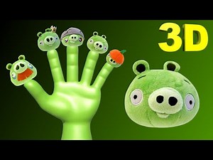 Funny Piggy Finger Family Nursery Rhymes for Children in 3D