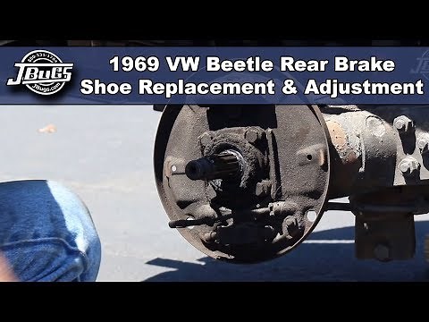 JBugs - 1969 VW Beetle - Rear Brake Shoe Replacement and Adjustment