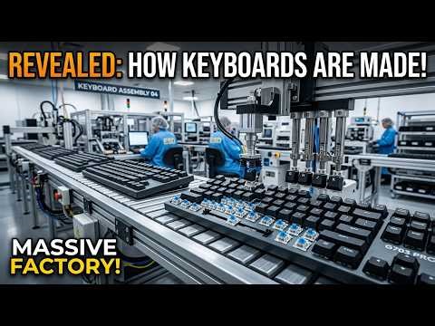 Mass Production of Logitech Keyboards | Assembly Line