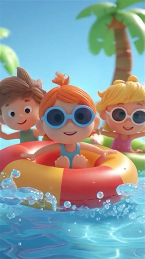 🏊 “Let’s Swim Together! | Kids Pool Song & Fun Game” | #shorts
