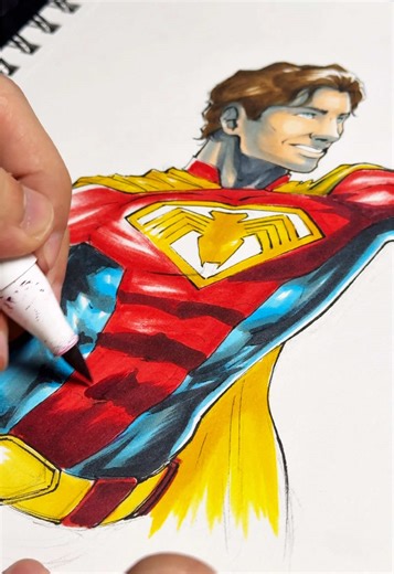Superman X Spider-Man Mashup! - #drawing #art #superman #spiderman #viral