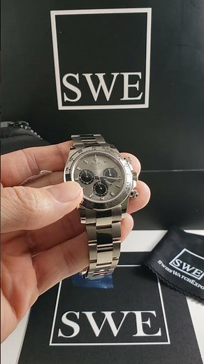 Rolex Daytona 18k White Gold Silver Dial Mens Watch 116509 Review | SwissWatchExpo